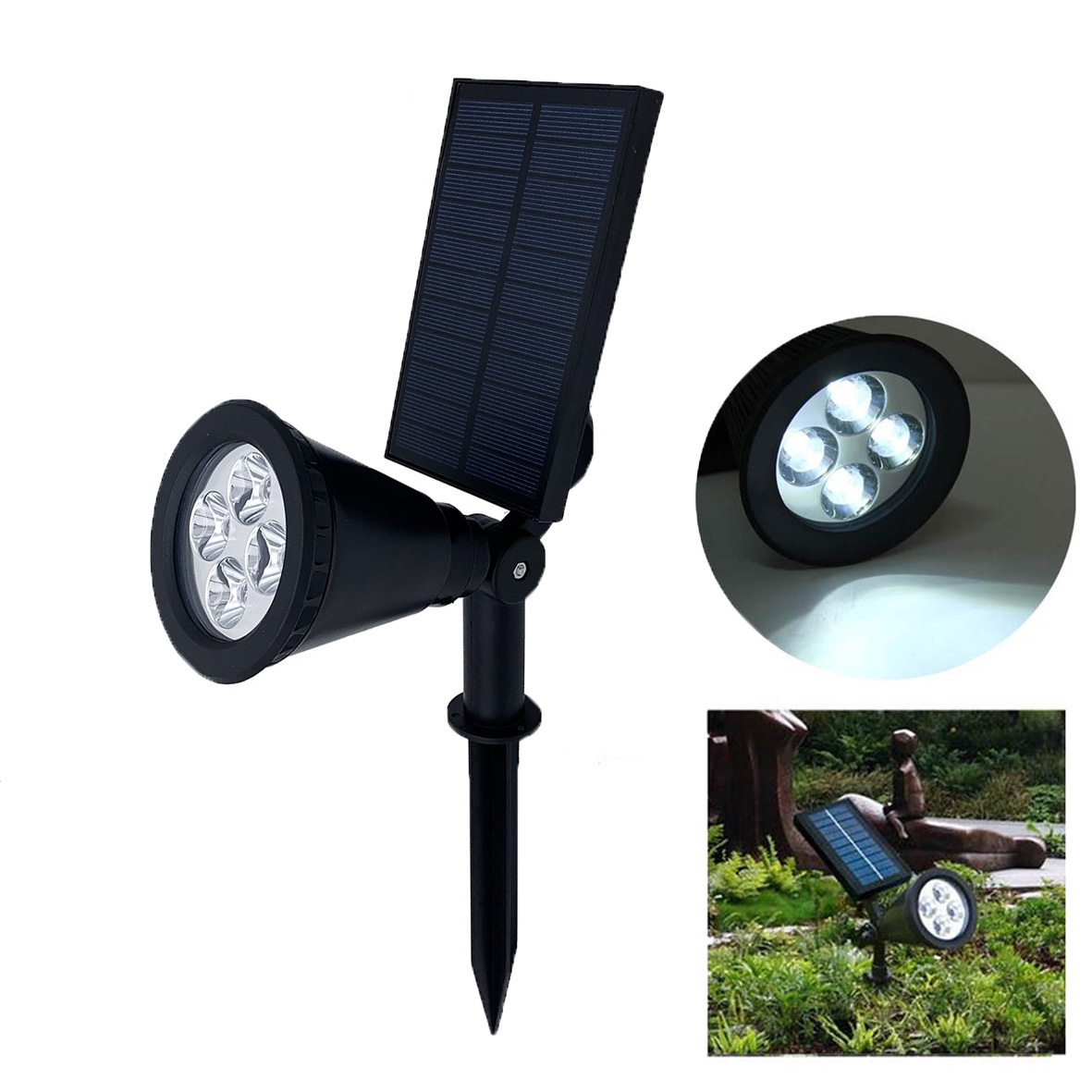 Faretti LED Solari Picchetto 1,5W Con Sensore Crepuscolare Per Esterni e  Giardino (Confezione Da 2 Unità) • Iluminashop Italia