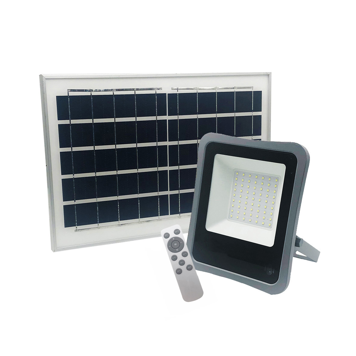 Faro Led Solare 50w con pannello solare • BricoLiveRoma